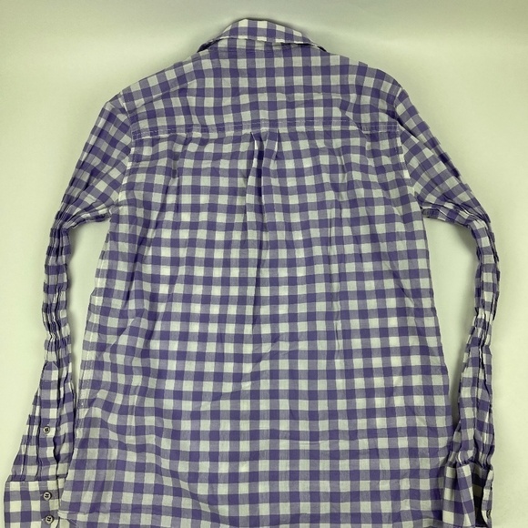 J Crew Button Up Shirt Womens Small Purple Plaid - Picture 9 of 9